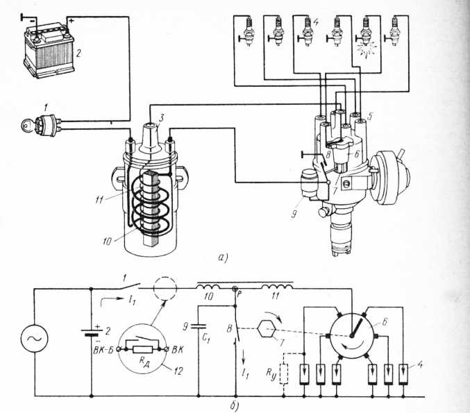 Схема подключения бабины на газ 51