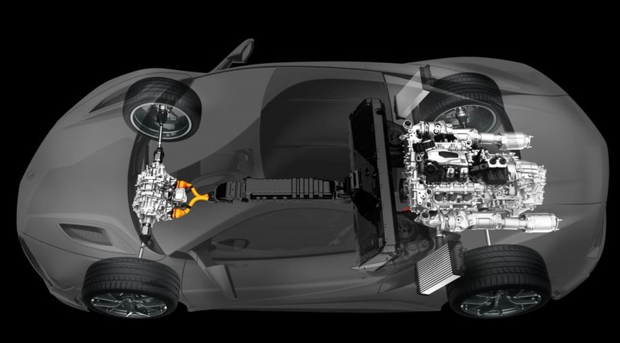 Гибридная силовая установка автомобиля