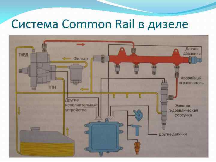 Схема коммон рейл дизель