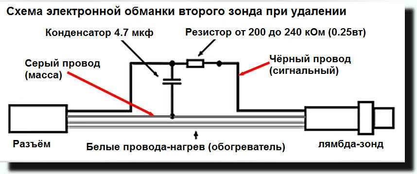 Электронная обманка для лямбда зонда схема