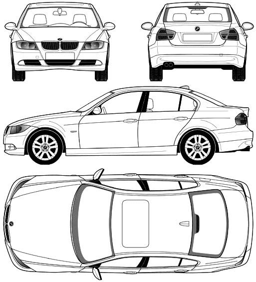 Изображение автомобиля схематическое