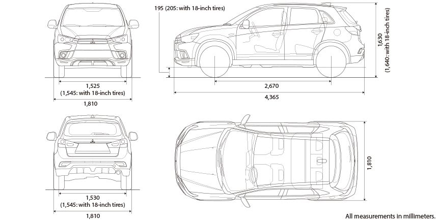 Outlander размеры. Габариты Митсубиси АСХ 2020. Mitsubishi ASX габариты. Габариты Mitsubishi ASX 2021. Габариты Мицубиси АСХ 2021.