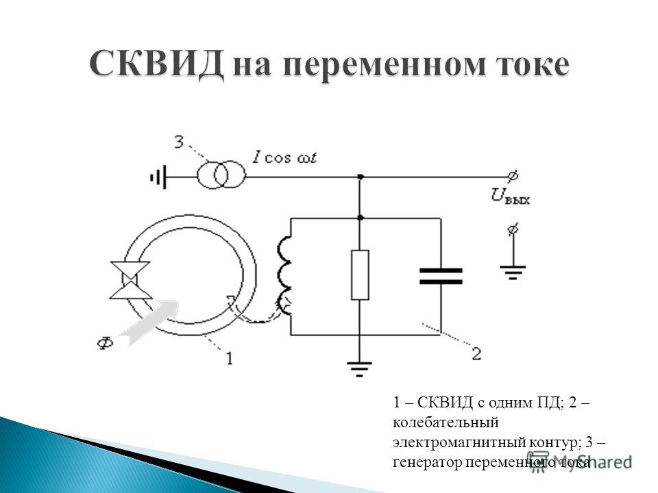 Генератор переменного тока на схеме