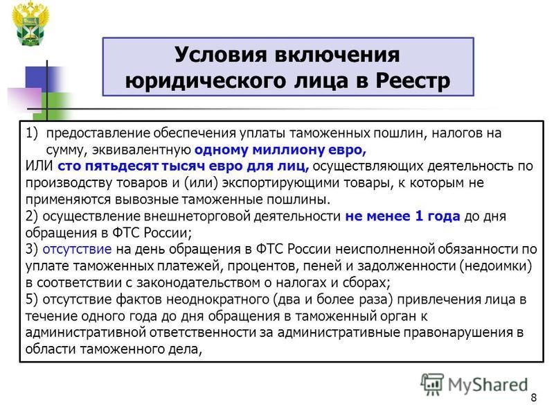 Реестр уполномоченных