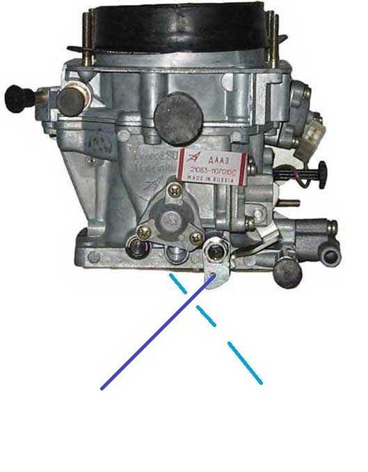 Игольчатый клапан карбюратора солекс