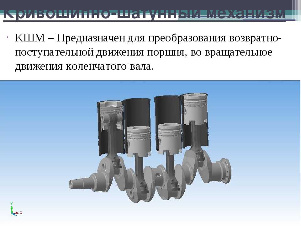 Работа кшм двигателя