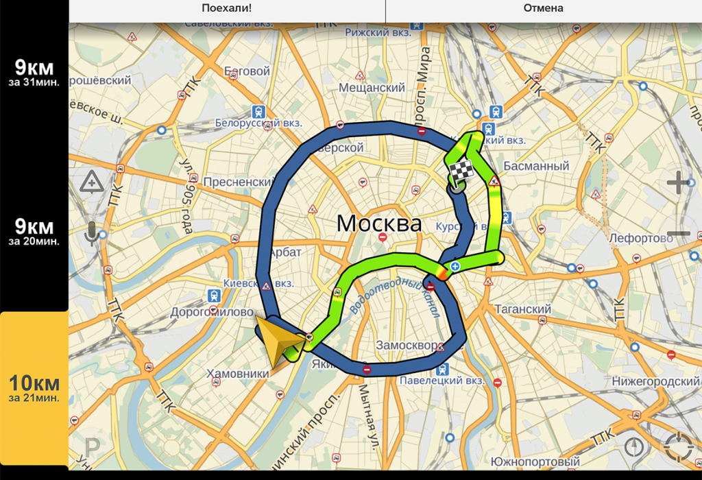 Карта москвы с пробками онлайн сейчас проложить маршрут