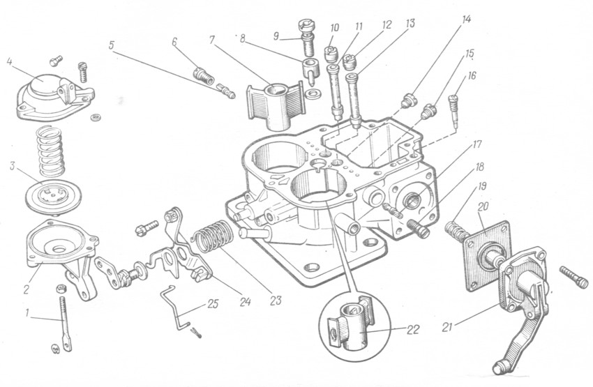 Схема карбюратора пекар