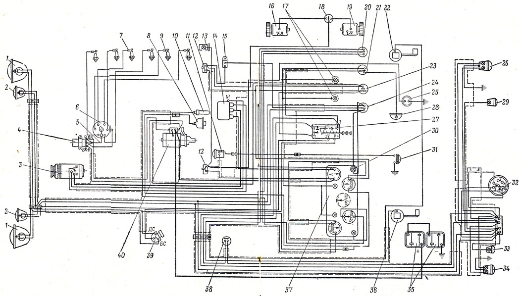 Схема электрооборудования луаз 969м