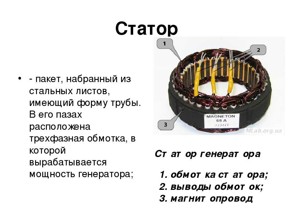 Работа генератора автомобиля напряжение