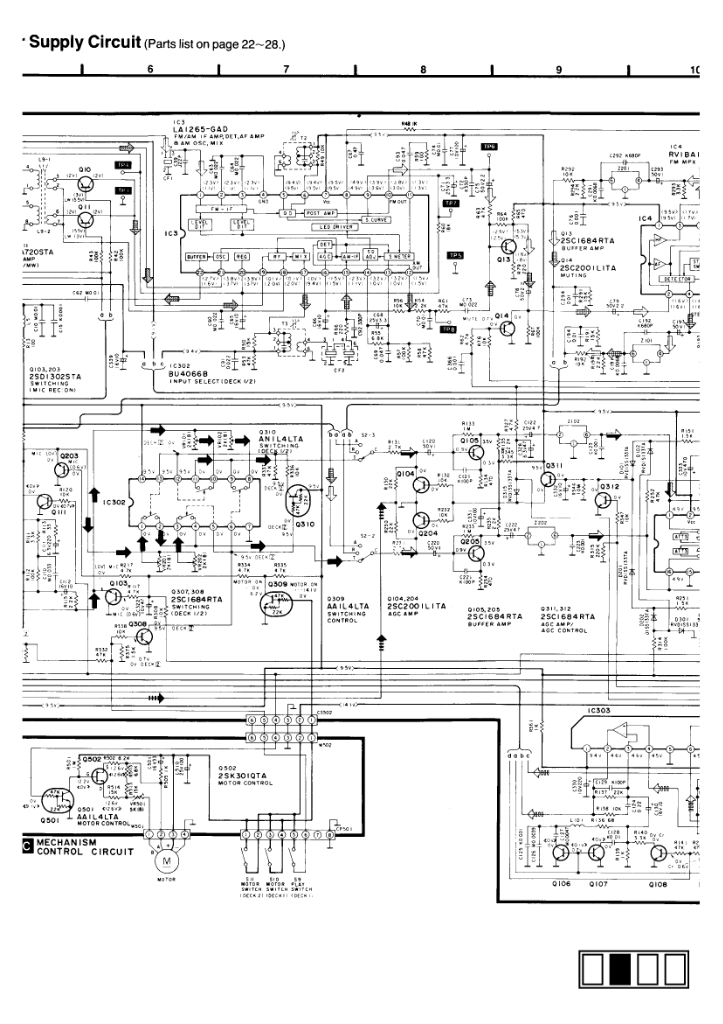 Panasonic rx ct980 схема электрическая