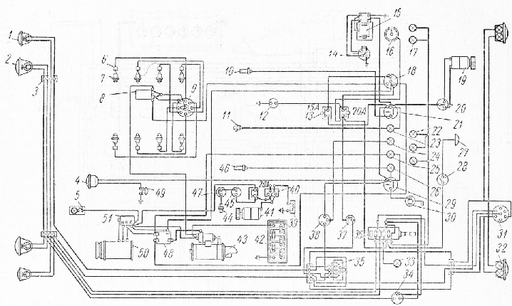Электросхемы автомобиля зил 130