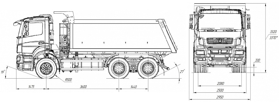 Габаритные размеры камаз 5320