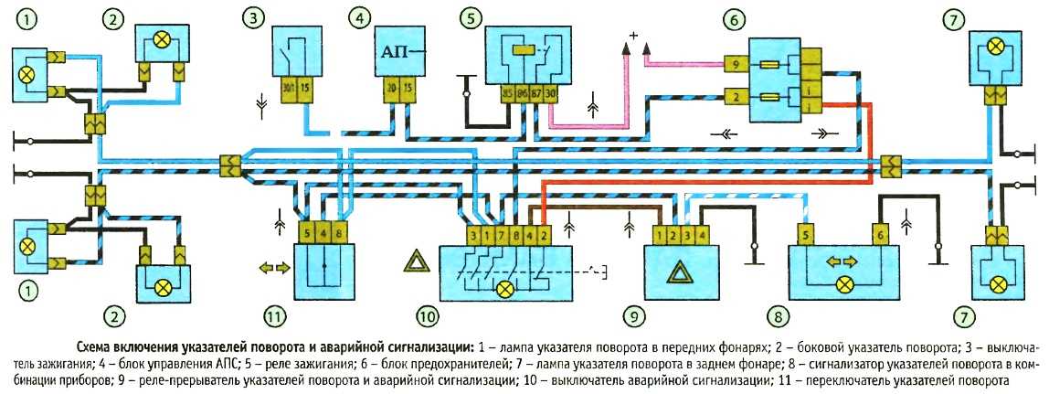 Схема самодельного реле поворотов