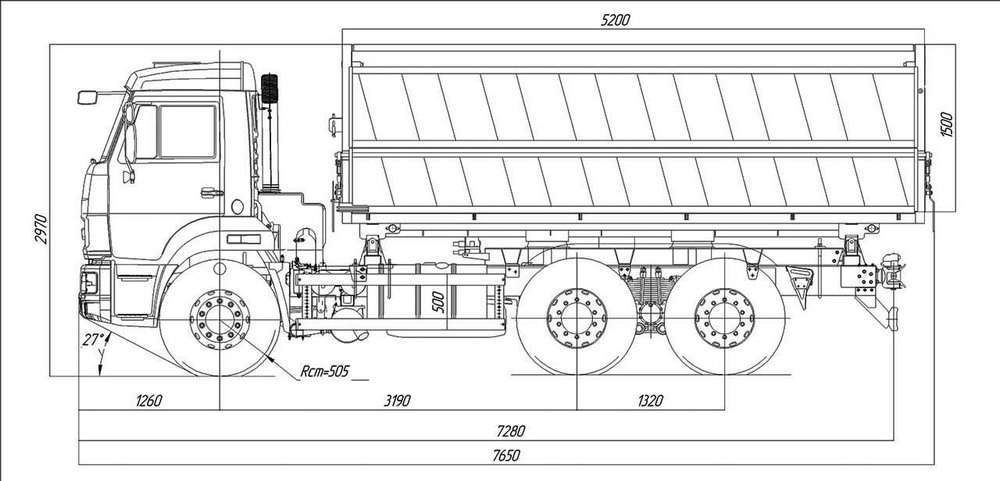 Камаз манипулятор размеры кузова