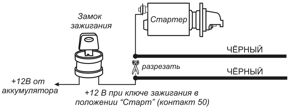 Схема замка зажигания альфа