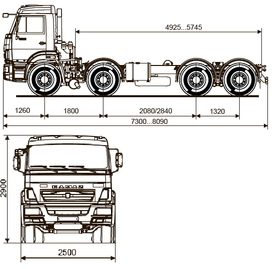 Колея камаза. КАМАЗ 65201 шасси чертеж. КАМАЗ- 6540 ширина кузова. КАМАЗ-6540 самосвал габариты.