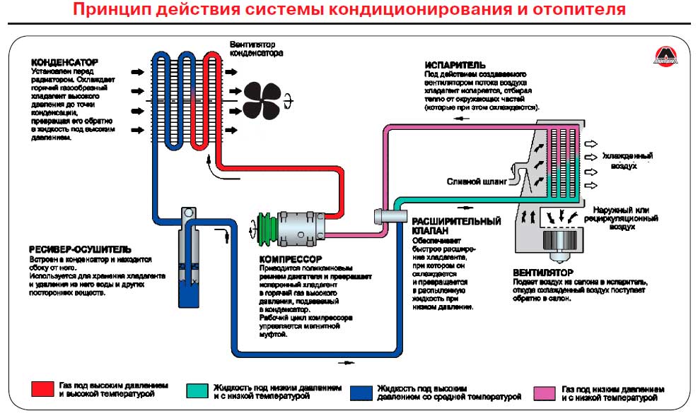 Заправить кондиционер автомобиля рязань