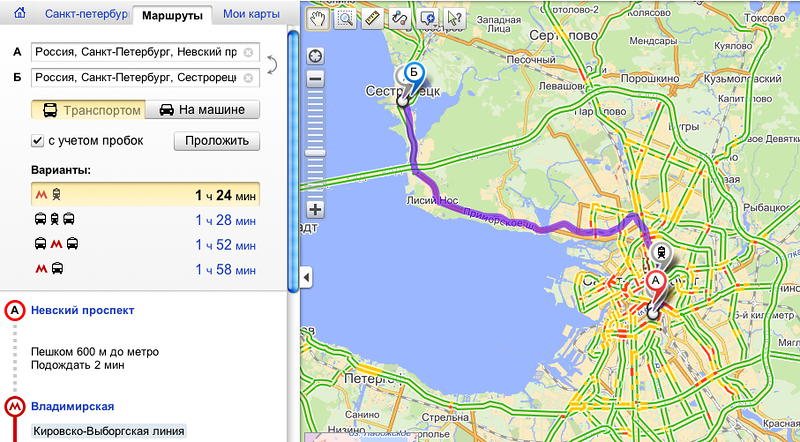 Карта санкт петербурга проложить маршрут общественным транспортом