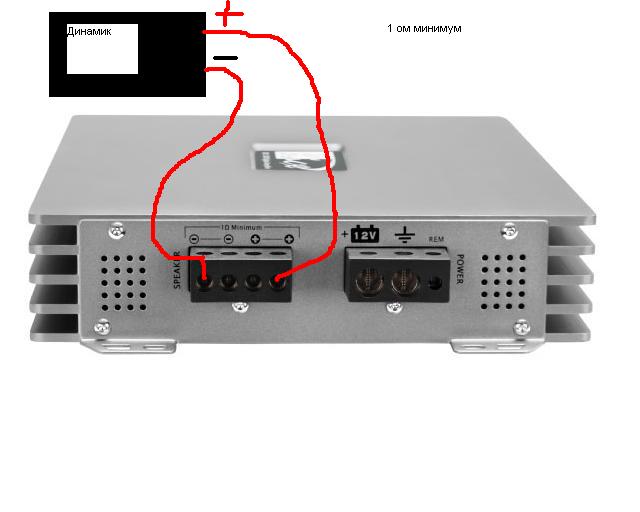 Схема подключения сабвуфера к моноблоку