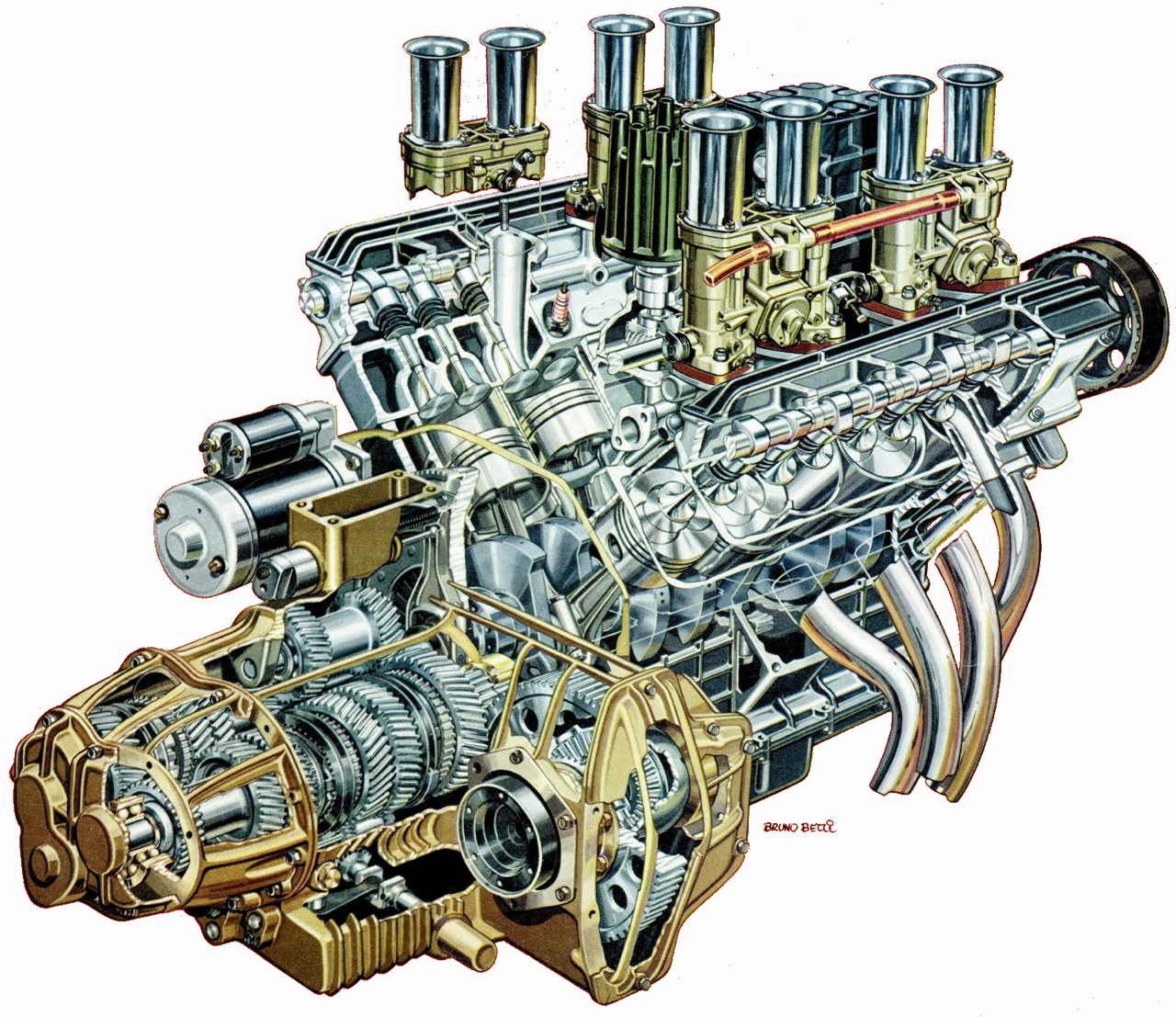 Элементы двигателя автомобиля. КАМАЗ-740 v8 engine Cutaway. ДВС v8 в разрезе. Устройство двигателя v8. Двигатель Maybach hl 120 TRM, v12.