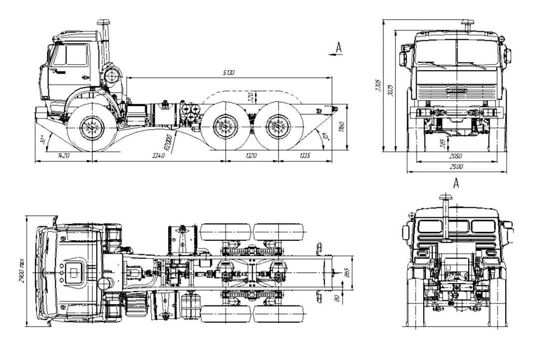 Схема кабины камаз 5320