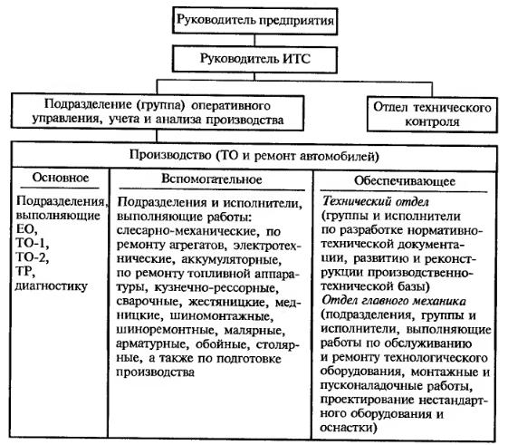 Типы предприятий автомобильного транспорта