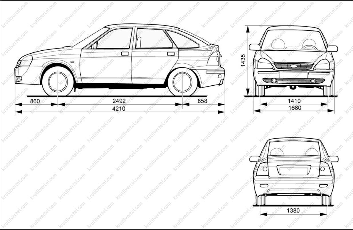 Габаритные размеры автомобилей сравнение