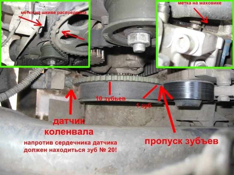 Признаки неисправности шкива коленвала