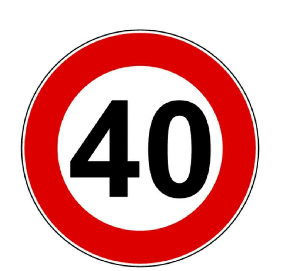 Дорожные знаки 40 км. Знак 40 км. Ограничение скорости 40. Дорожный знак 3.24 40. Знак ограничения скорости 40 км/ч.