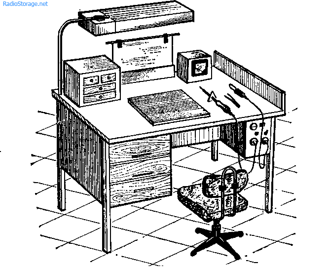 Рабочее место слесаря чертеж
