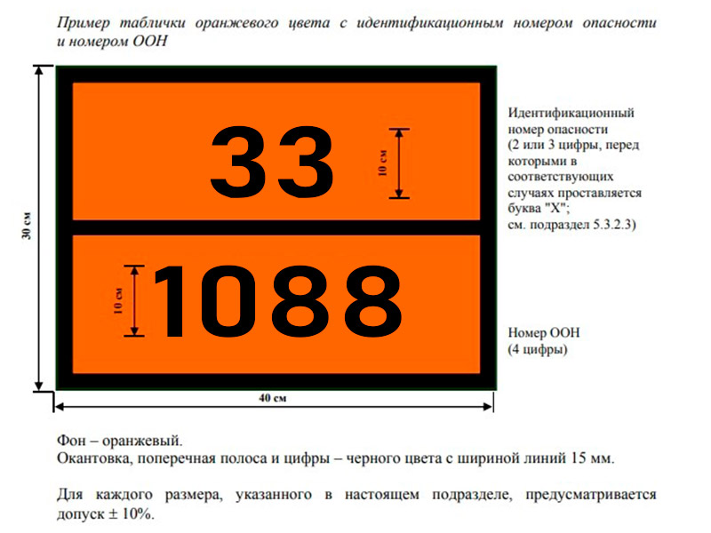 Водитель перевозит опасный груз на транспортном средстве маркированном табличками оранжевого цвета