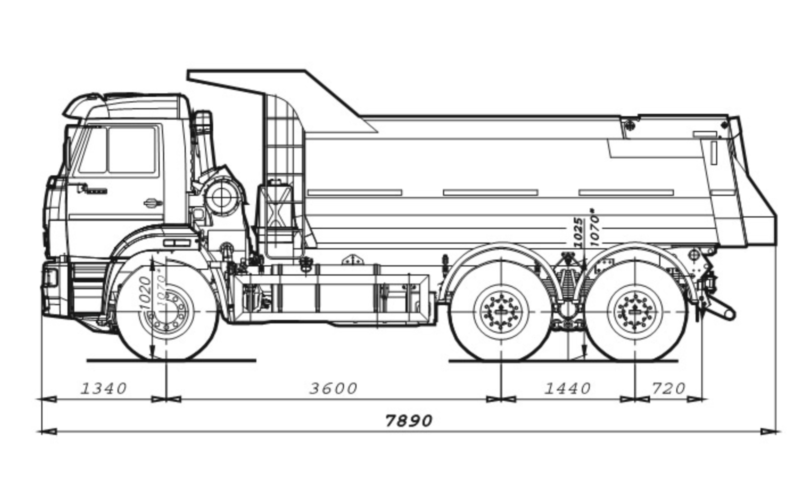 Камаз 6520 габаритные размеры