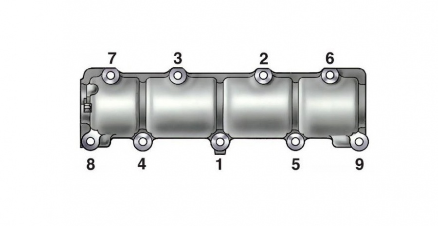 Схема головка блока ваз 2107