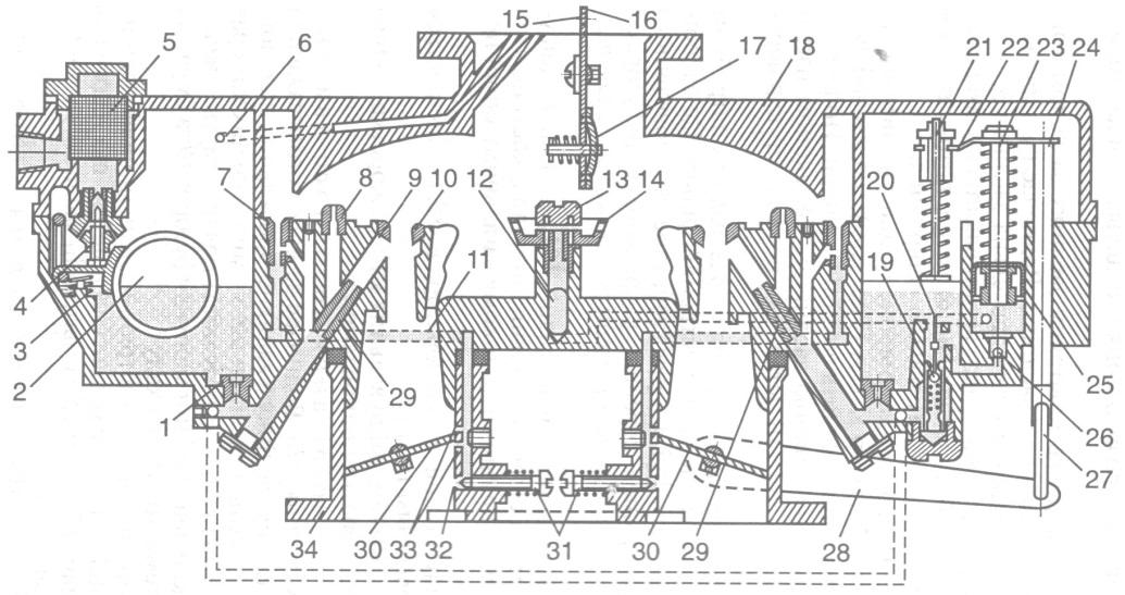 Схема карбюратора зил 130