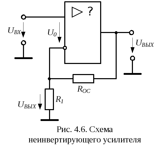 Инвертирующая схема оу