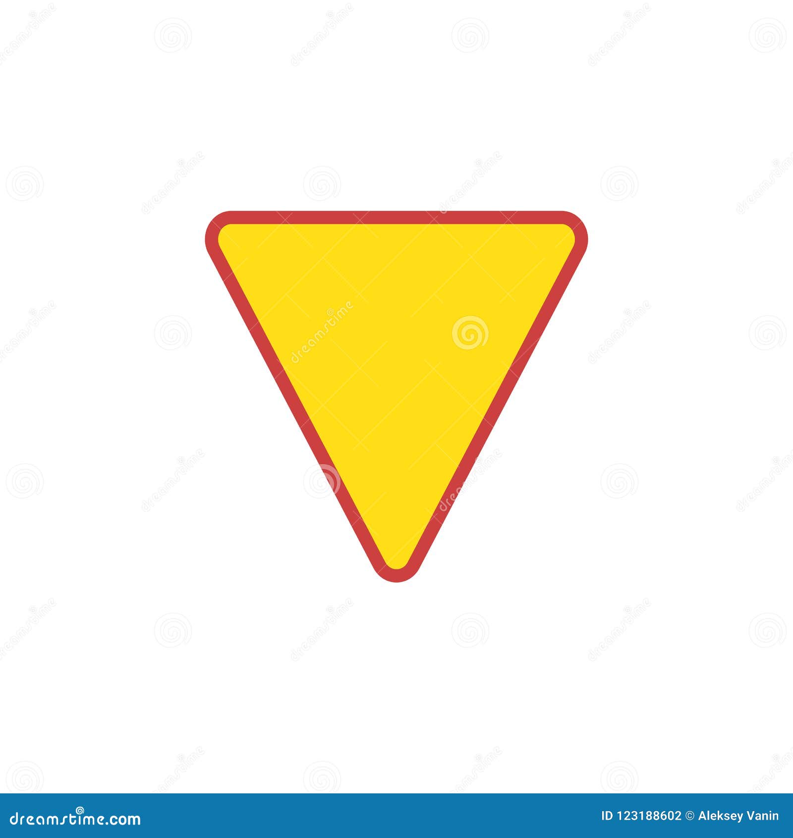 Знак желтый треугольник на белом фоне