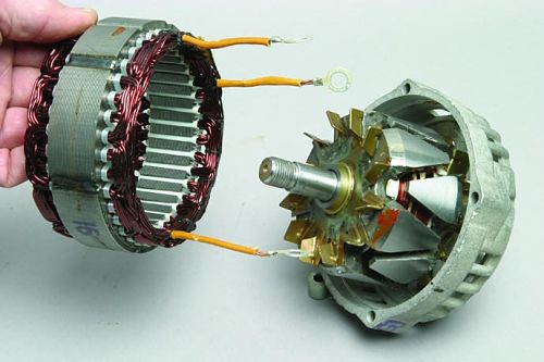 разобранный генератор