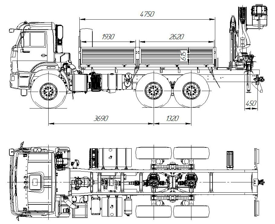 Габаритные размеры камаз 43118