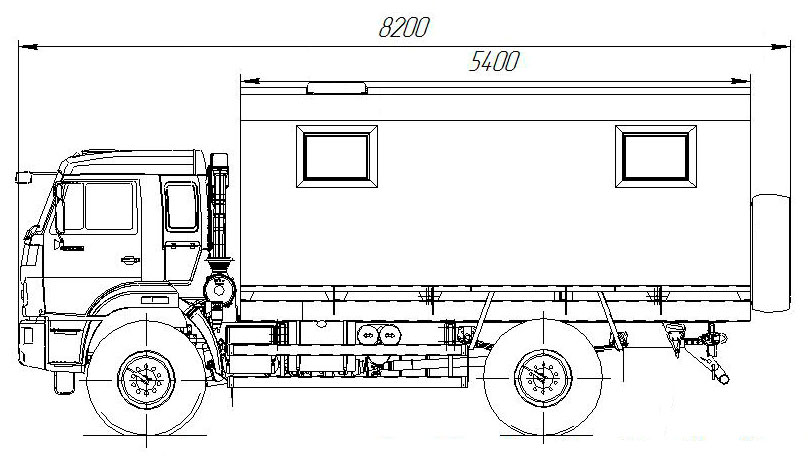 Габаритные размеры камаз 5320