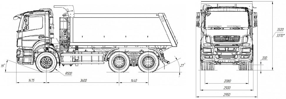 Камаз 65115 чертеж dwg