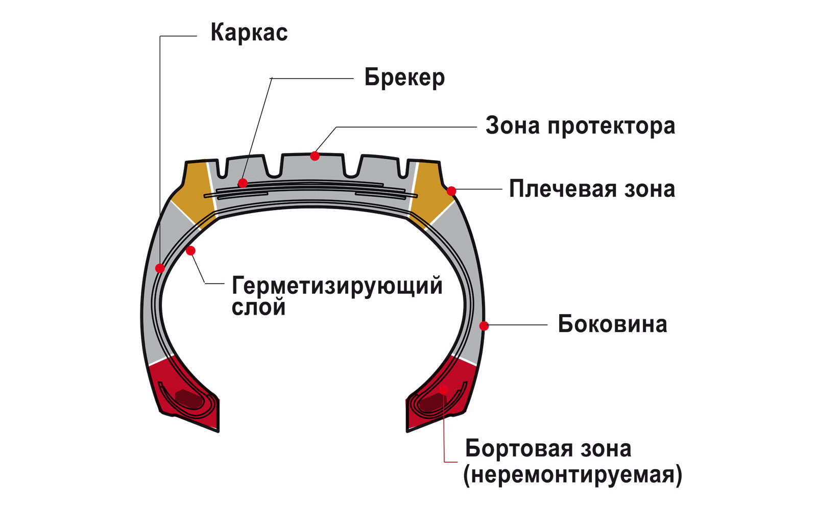 Колесо легкового автомобиля строение