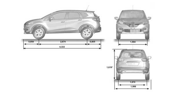 Габаритные размеры рено трафик