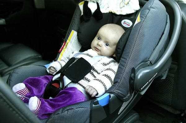 Размещение детского кресла в автомобиле